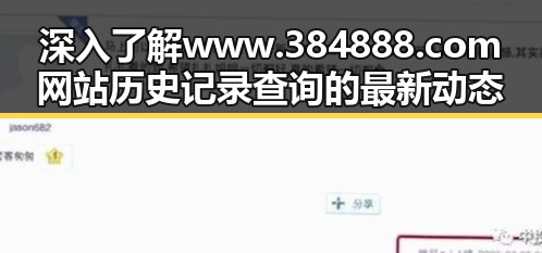 深入了解www.384888.com网站历史记录查询的最新动态