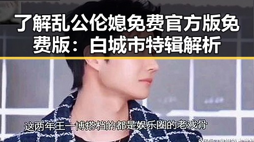 了解乱公伦媳免费官方版免费版:白城市特辑解析