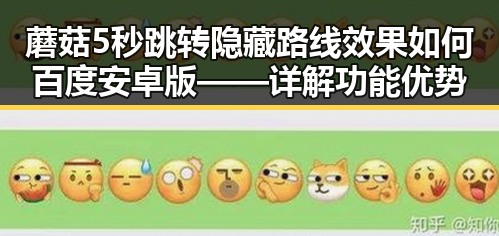 蘑菇5秒跳转隐藏路线效果如何百度安卓版——详解功能优势