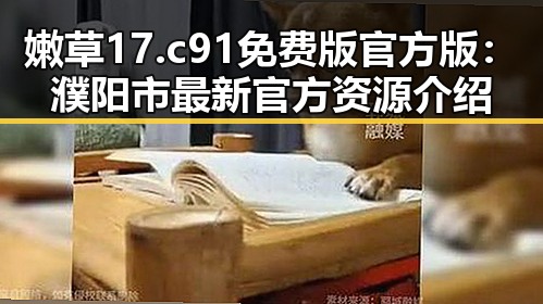 嫩草17.c 91免费版官方版：濮阳市最新官方资源介绍