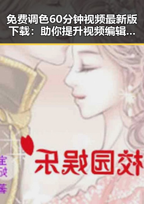免费调色60分钟视频最新版下载：助你提升视频编辑技能