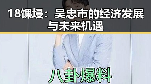 18馃埐:吴忠市的经济发展与未来机遇