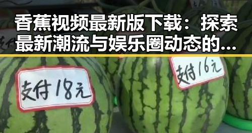 香蕉视频最新版下载:探索最新潮流与娱乐圈动态的门户