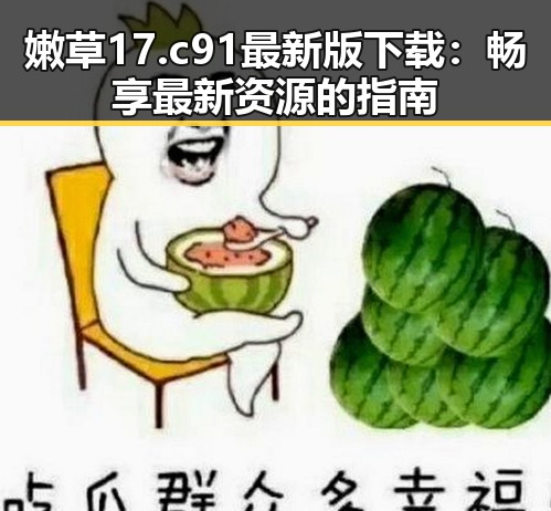 嫩草17.c 91最新版下载：畅享最新资源的指南