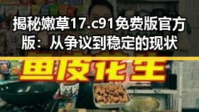 揭秘嫩草17.c 91免费版官方版：从争议到稳定的现状