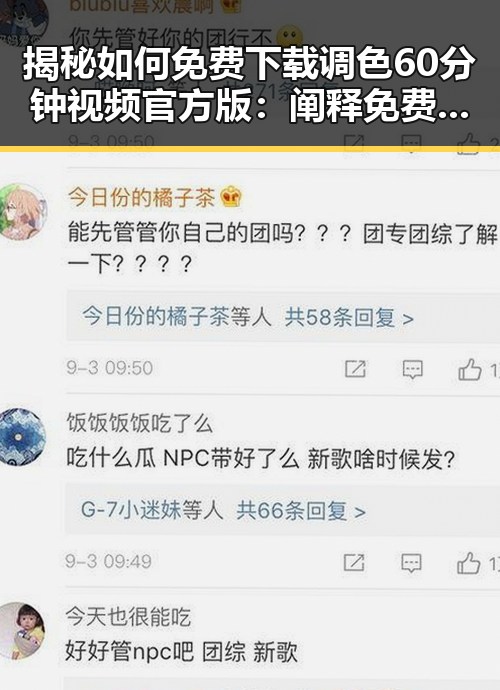 揭秘如何免费下载调色60分钟视频官方版：阐释免费调色60分钟视频官方版下载的实用指南