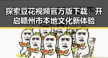 探索豆花视频官方版下载：开启赣州市本地文化新体验
