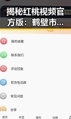 揭秘红桃视频官方版:鹤壁市用户的最新选择