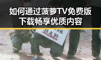 如何通过菠萝TV免费版下载畅享优质内容