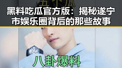 黑料吃瓜官方版:揭秘遂宁市娱乐圈背后的那些故事