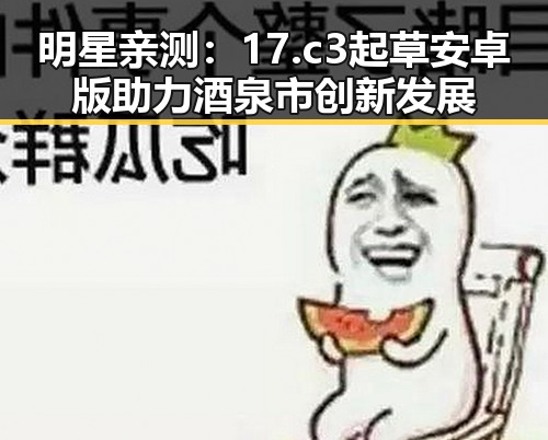 明星亲测：17.c3起草安卓版助力酒泉市创新发展