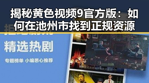 揭秘黄色视频9官方版:如何在池州市找到正规资源