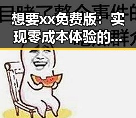 想要xx免费版:实现零成本体验的实用指南