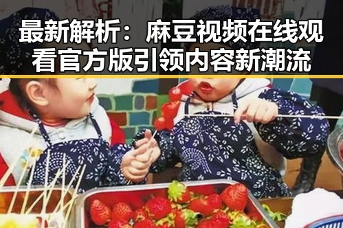 最新解析:麻豆视频在线观看官方版引领内容新潮流