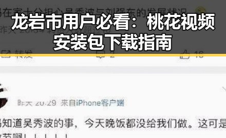 龙岩市用户必看:桃花视频安装包下载指南