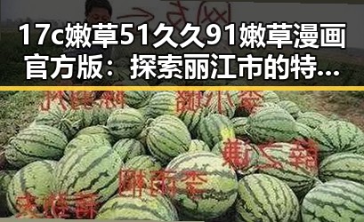 17c嫩草51久久91嫩草漫画官方版：探索丽江市的特色文化与发展