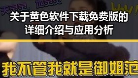 关于黄色软件下载免费版的详细介绍与应用分析