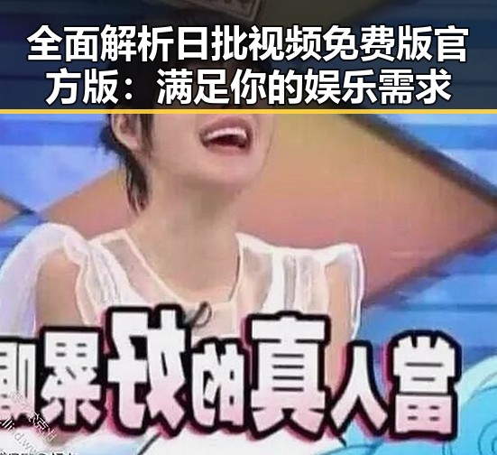 全面解析日批视频免费版官方版:满足你的娱乐需求